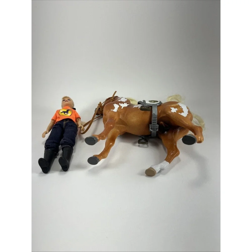 Breyer Palomino Horse & Natalie Doll Little Debbie‎ Pony Toy Lot Spotted Blonde